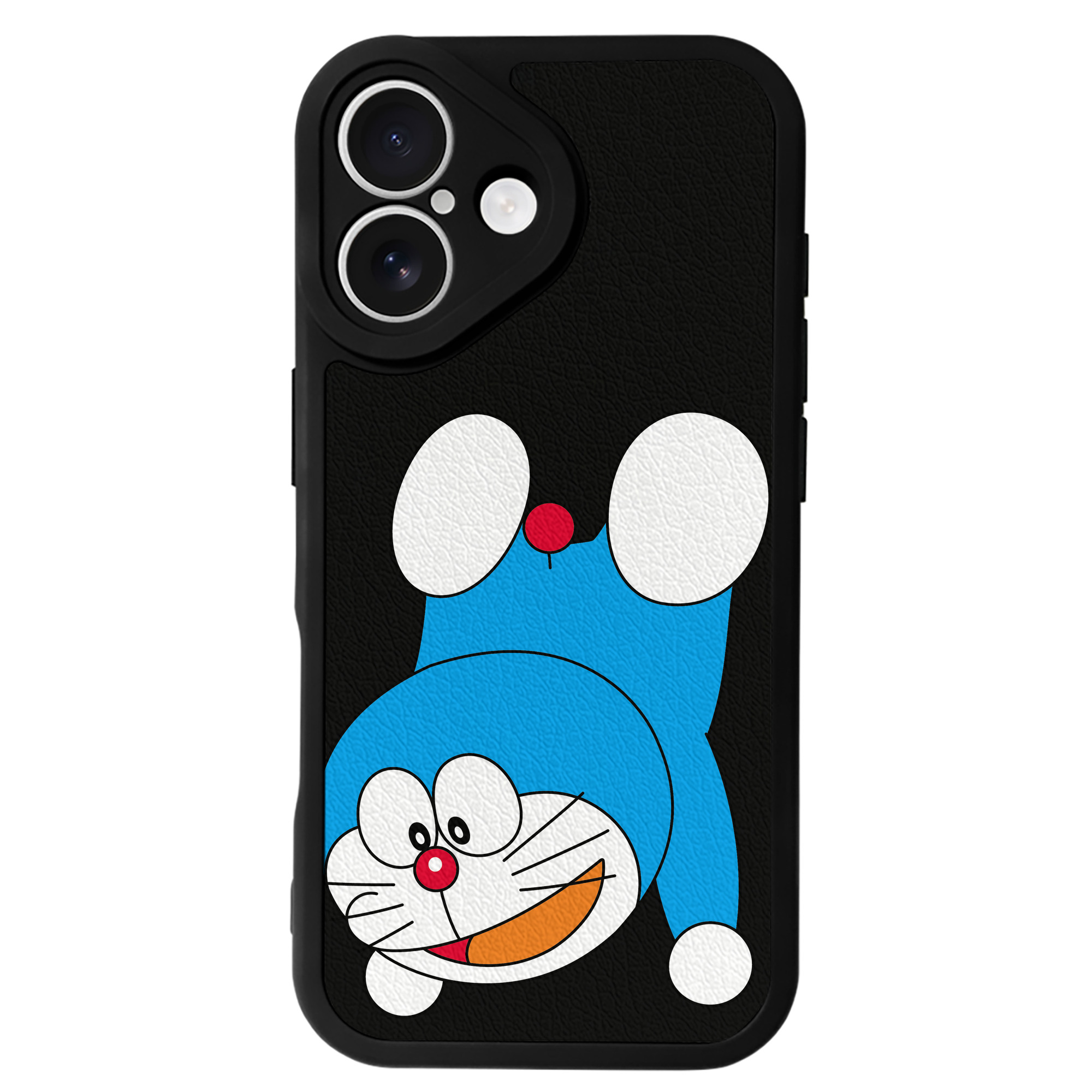 （画像用） ドラえもん Doraemon 【iPhone 16シリーズ対応】シリコンスマホケース（レザー調） 材質：シリコン